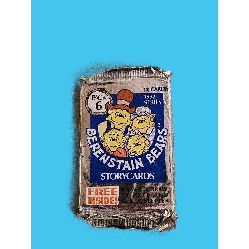 Vintage 1992 Berenstain Bears Storycards Pack 6 Factory Sealed 12 Cards Sticker